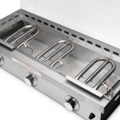 Le Griddle GFE105 with 3 U-shaped gas burners