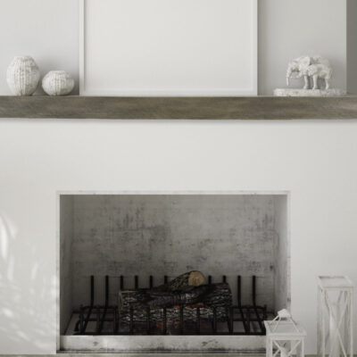 Lexington Hearth Mantels, Flat Sawn Beam, Pale Honey Lifestyle Image