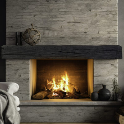 Lexington Hearth Mantel_Tobacco Barn_Mantel_Eclipse_Vignette_16-9_Lifestyle Image