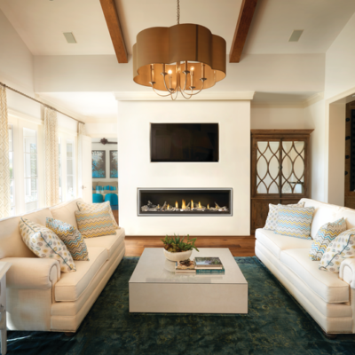 Napoleon Vector Gas Fireplace - LV62 in living room