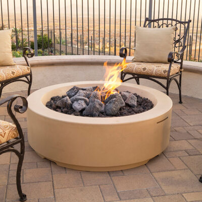 Louvre Round Fire Pit Fire Feature