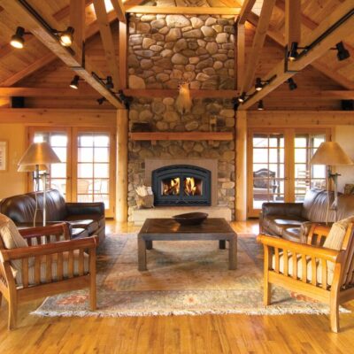 Superior Fireplaces WCT6940 in Rustic Wooden Cabin